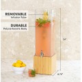 Bamboo 3 Gallon Beverage Dispenser with Infusion Chamber